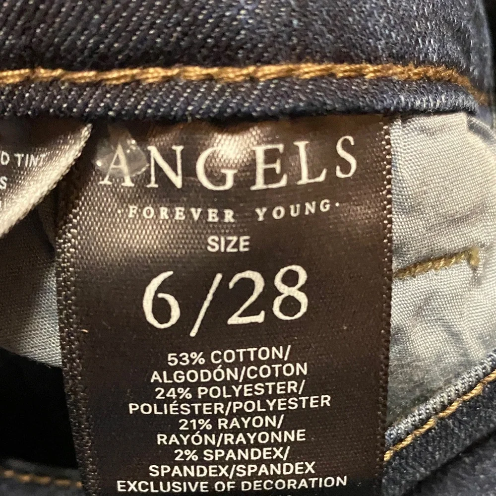 Angel Midnight Blue Denim Size 6 Everflex Bermuda Shorts Spring Summer